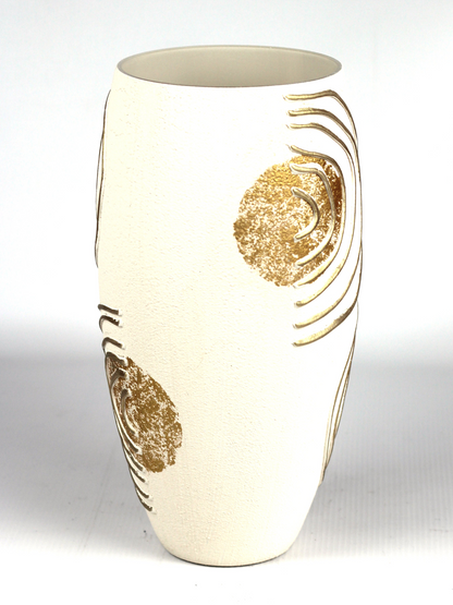 table ivory art decorative glass vase 7518/300/sh339.1