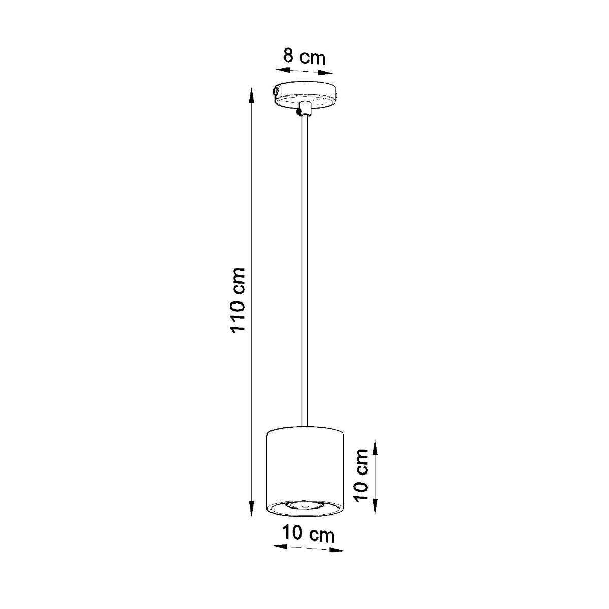 Pendant lamp ORBIS 1 white