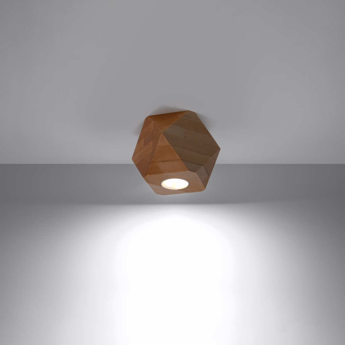 Ceiling lamp WOODY 1 natural wood