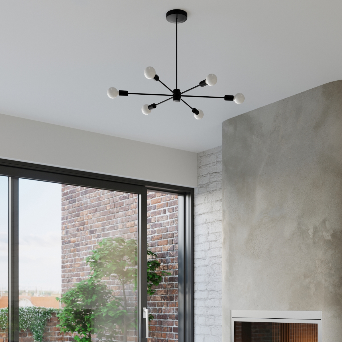 Chandelier LANGO 5 black