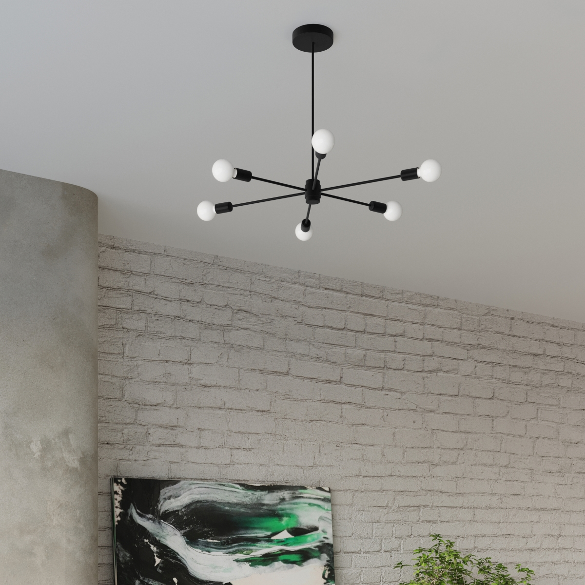 Chandelier LANGO 5 black