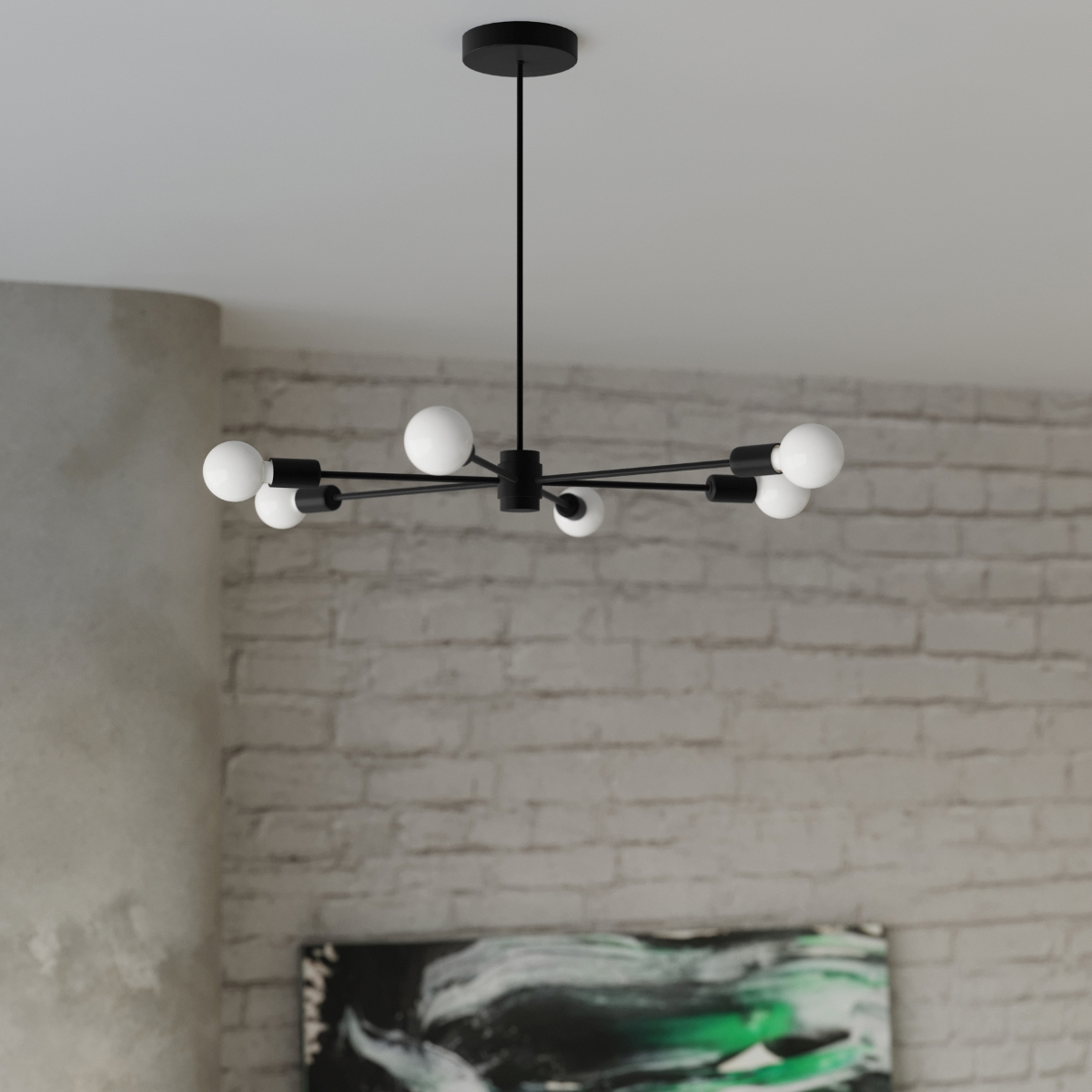 Chandelier LANGO 5 black