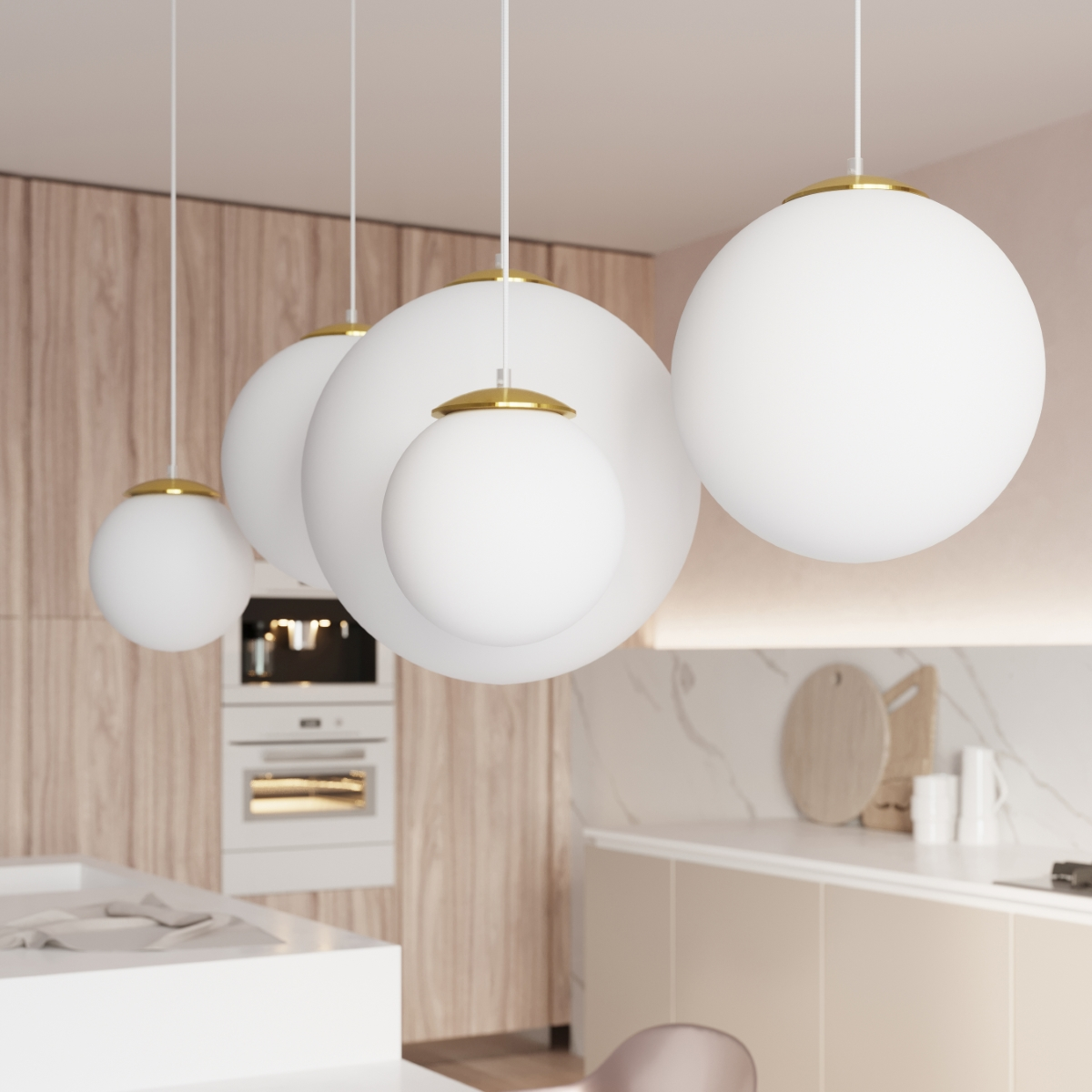 Pendant lamp UGO 30 golden