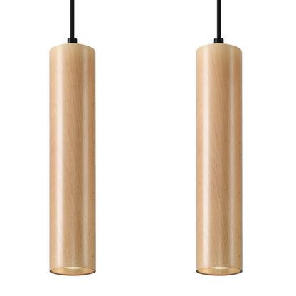 Pendant lamp LINO 2 wood