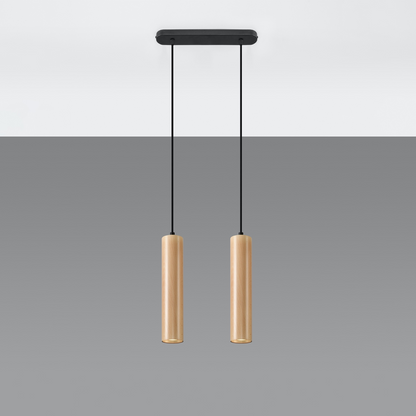 Pendant lamp LINO 2 wood