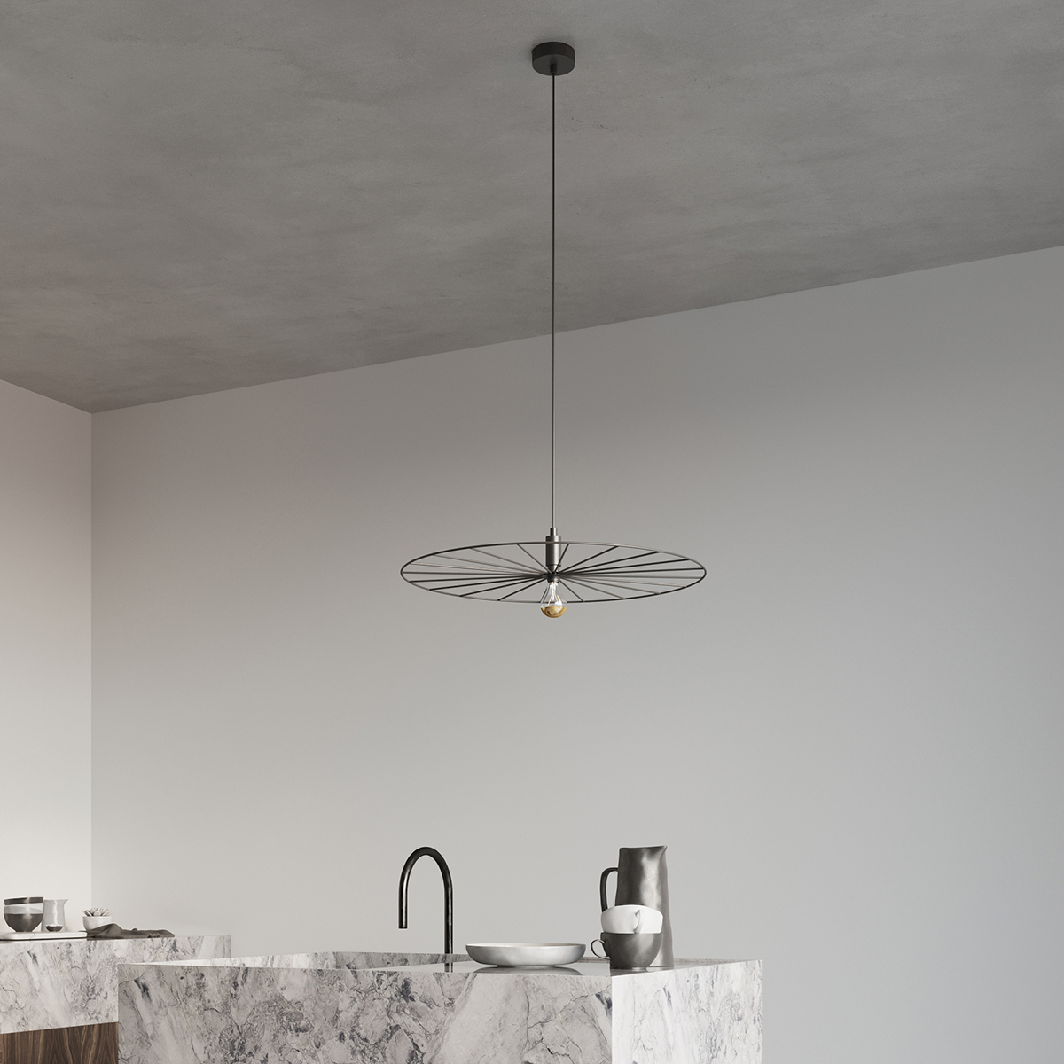 Pendant lamp SIRKEL 30 black