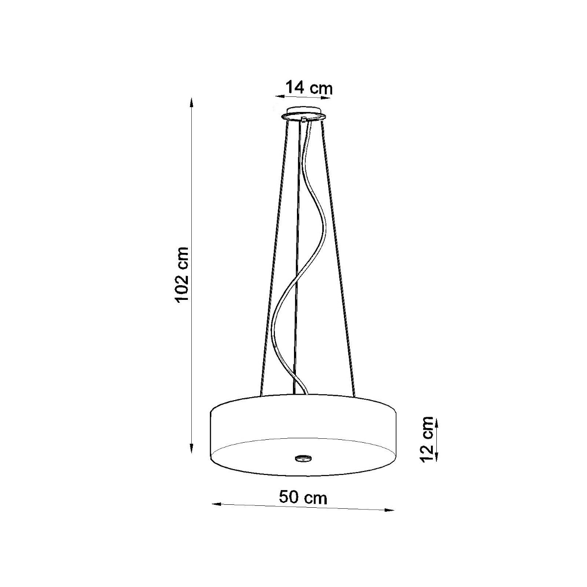 Chandelier SKALA 50 white