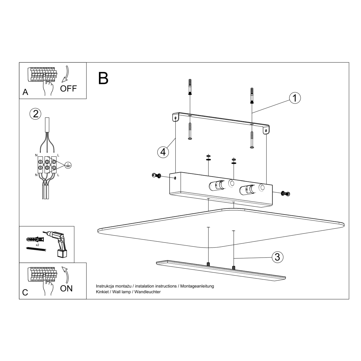 Ceiling lamp AZALIA