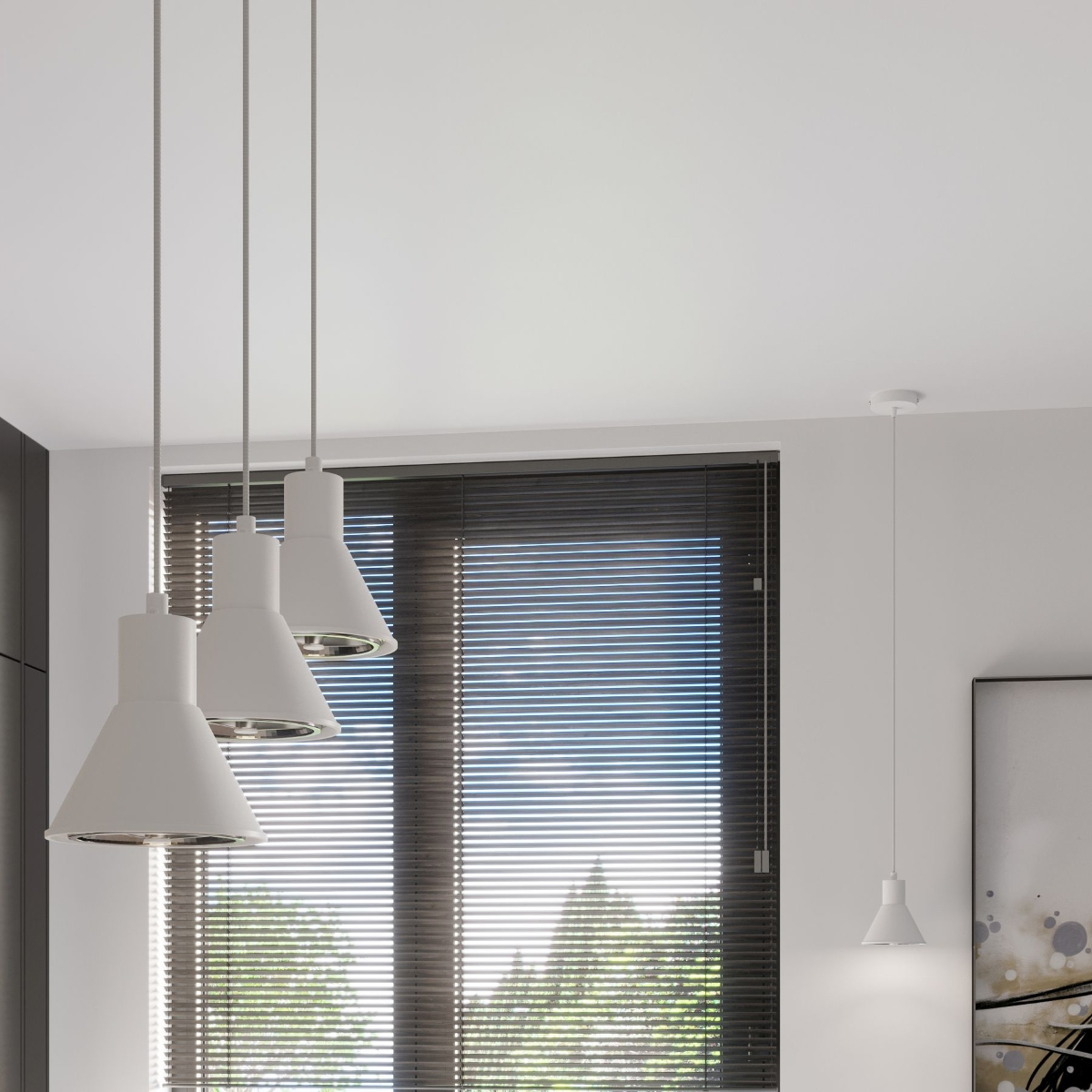 Pendant lamp TALEJA 1 white [ES111]