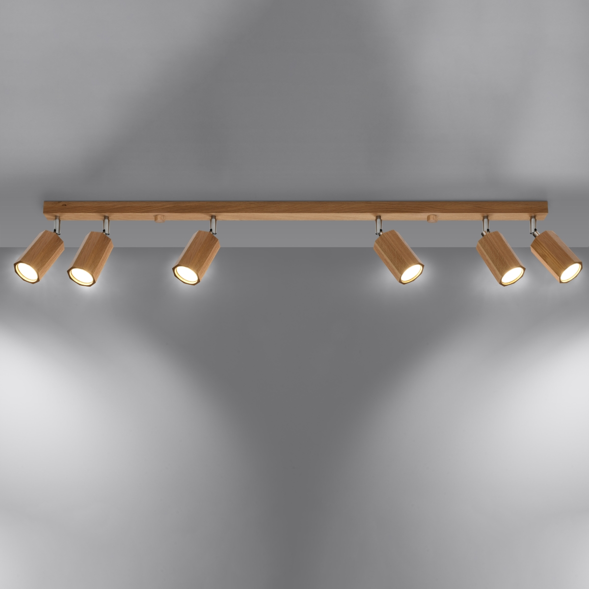 Ceiling lamp ZEKE 6 oak