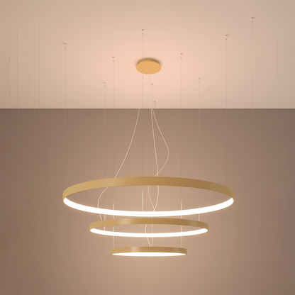 Chandelier RIO 3 55/78/110 golden LED 3000K