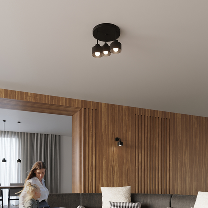 Ceiling lamp SAVAR 3 black