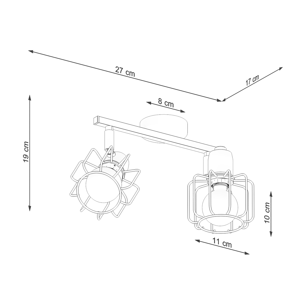 Ceiling lamp BELUCI 2 white