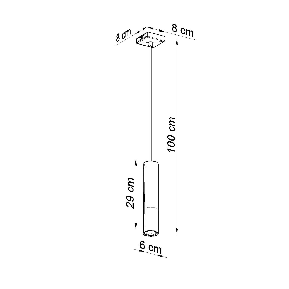 Taklampa LOOPEZ 1, Svart/Krom