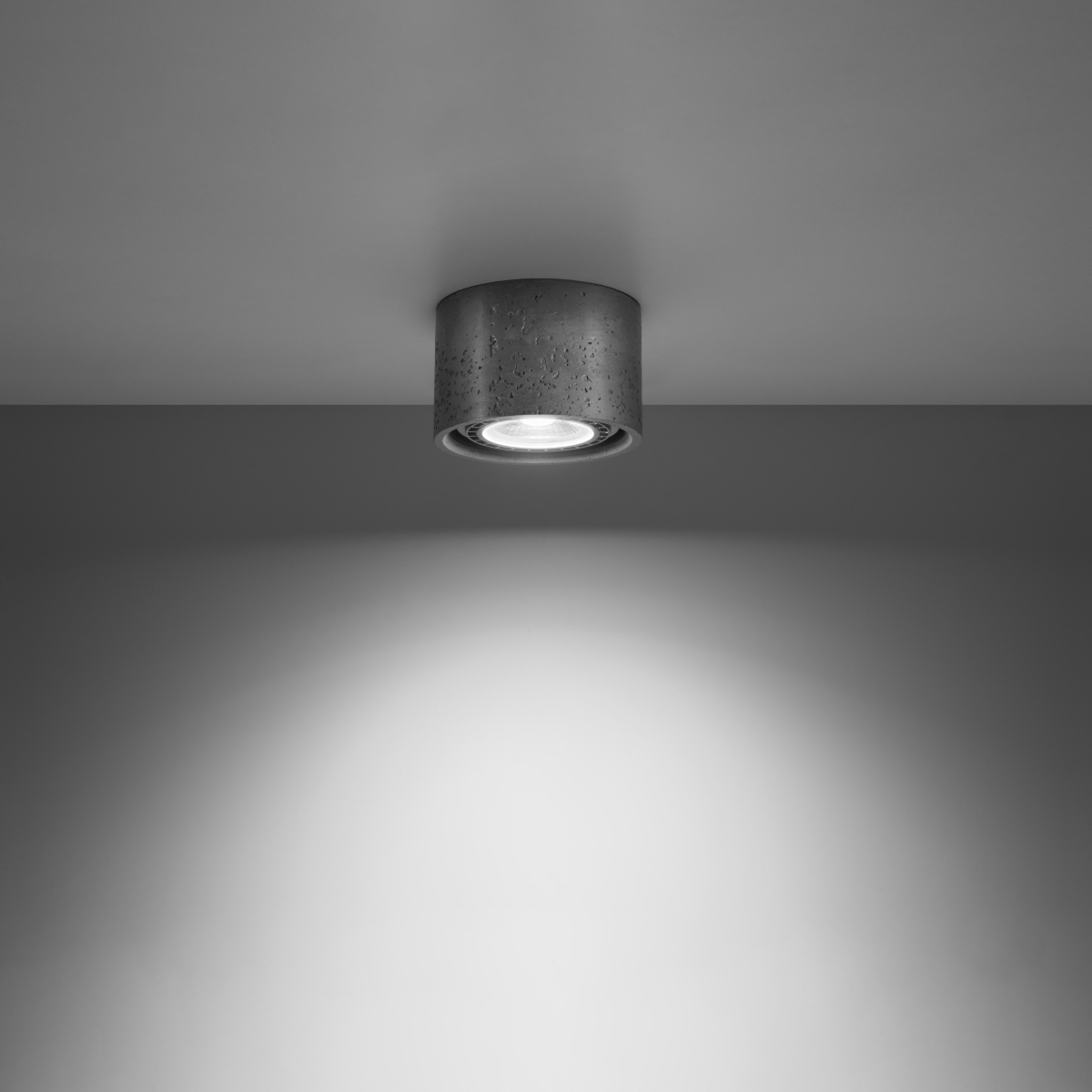 Ceiling lamp BASIC 1 concrete