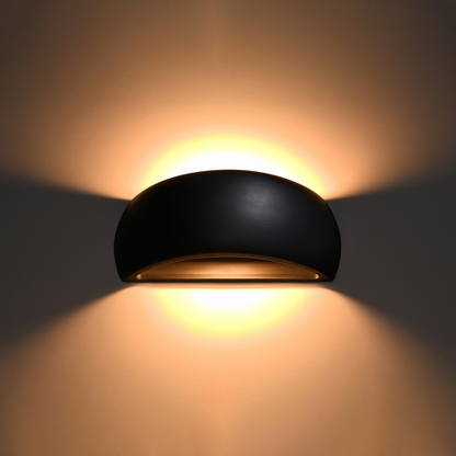 Wall lamp ceramic PONTIUS black