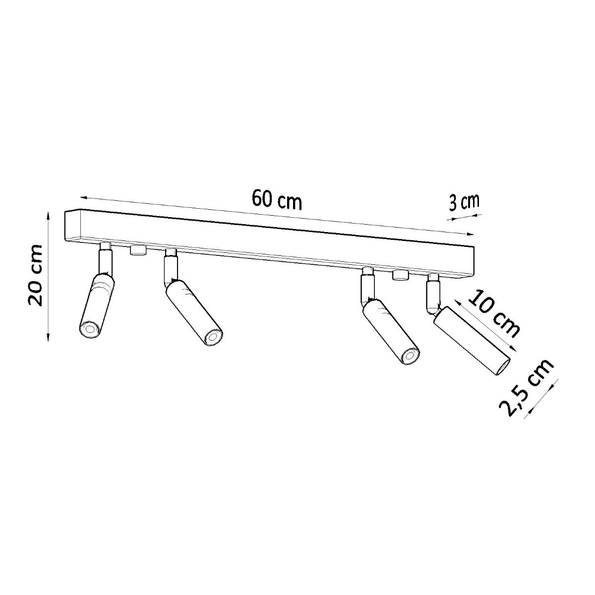 Ceiling lamp EYETECH 4 white