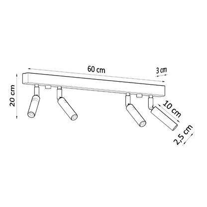 Ceiling lamp EYETECH 4 white