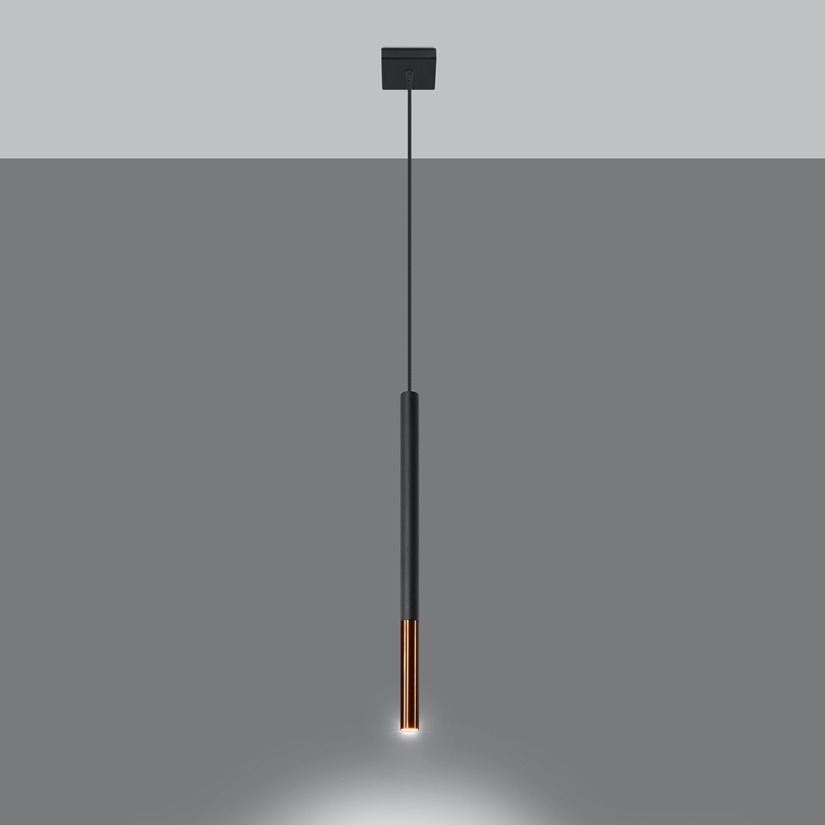 Pendant lamp MOZAICA 1 black/copper