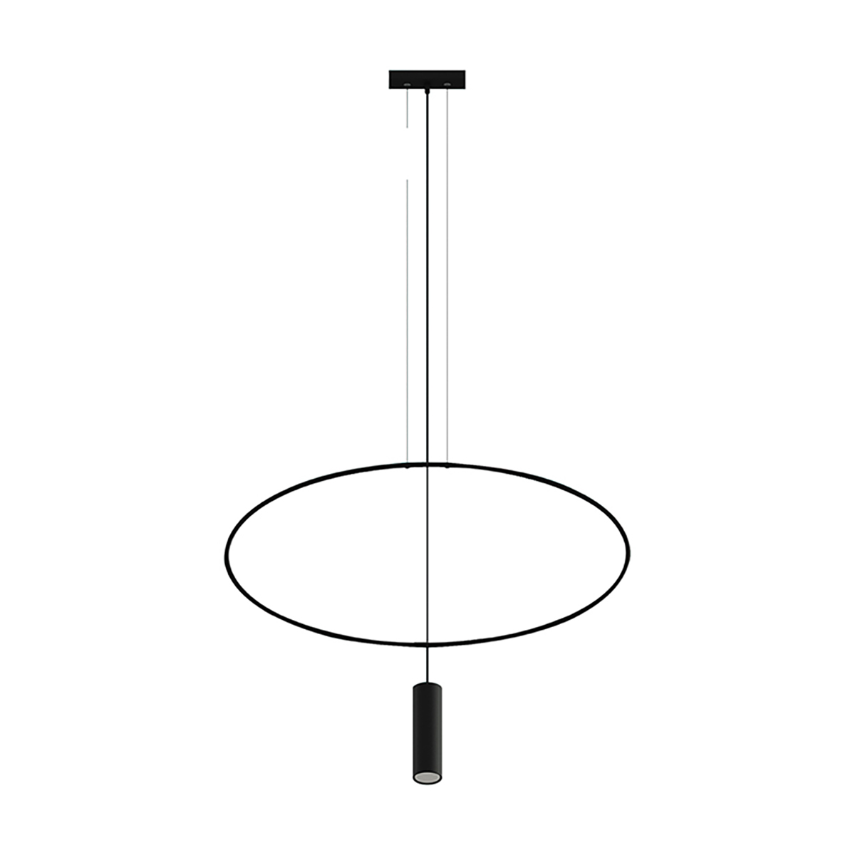 Pendant lamp HOLAR 1 black