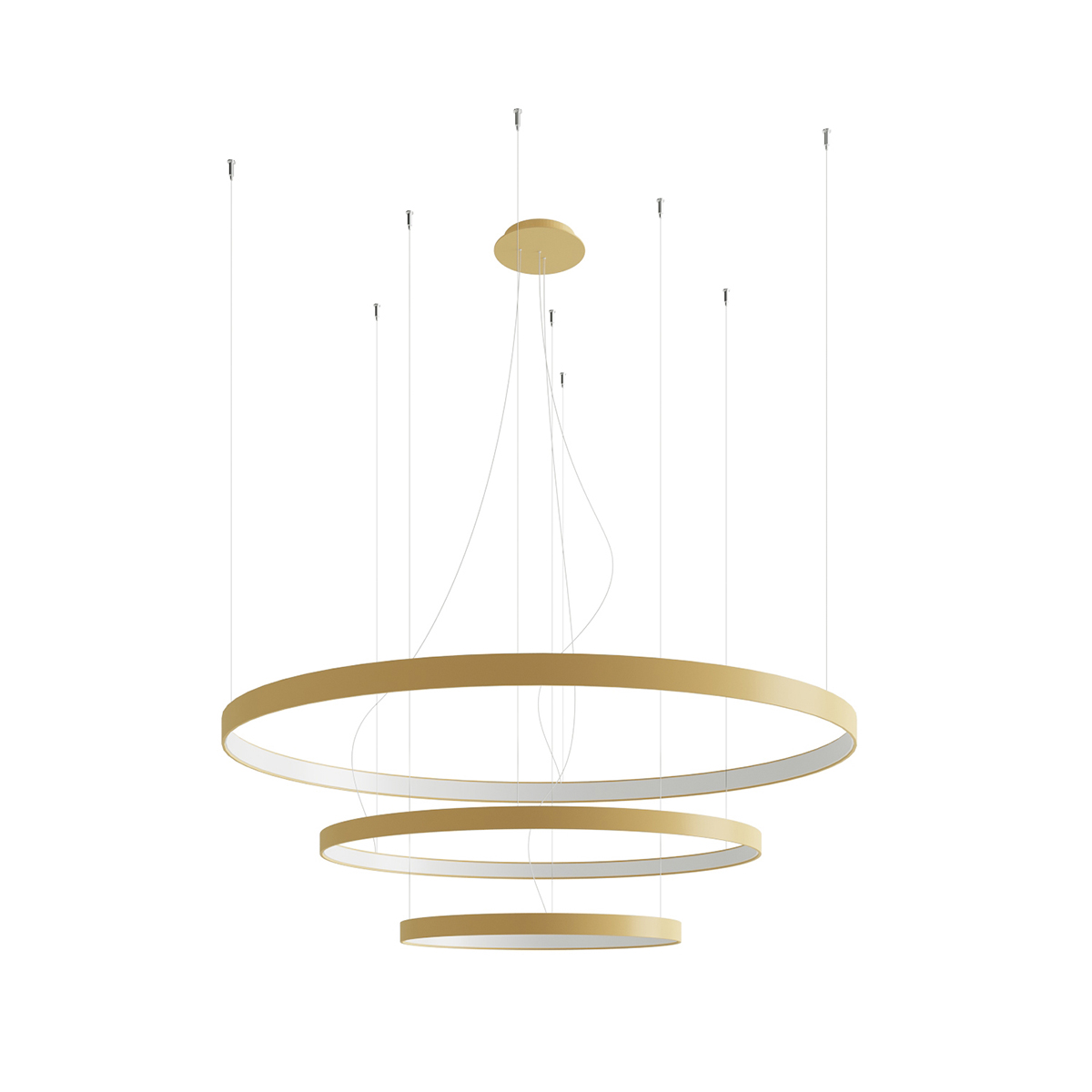 Chandelier RIO 3 55/78/110 golden LED 4000K