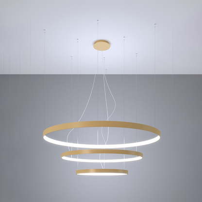 Chandelier RIO 3 55/78/110 golden LED 4000K