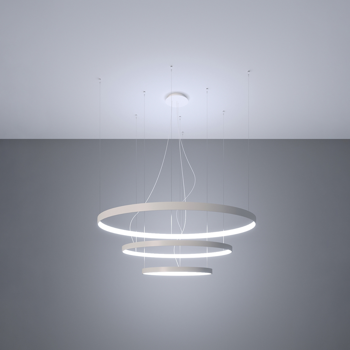 Chandelier RIO 3 55/78/110 white LED 4000K