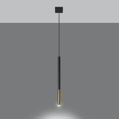 Pendant lamp MOZAICA 1 black/golden