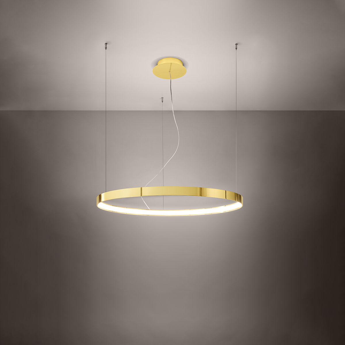 Chandelier RIO 78 polished gold LED 3000K