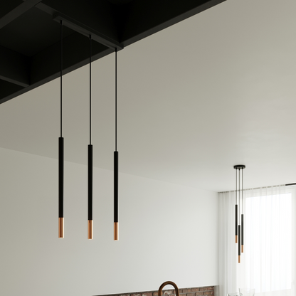 Pendant lamp MOZAICA 3P black/copper