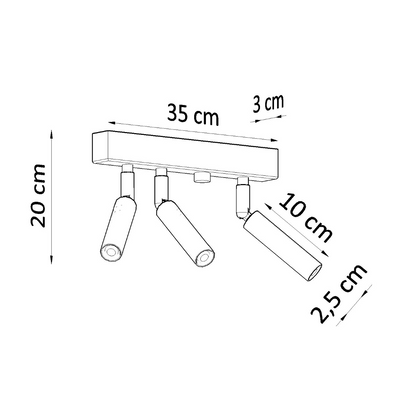 Ceiling lamp EYETECH 3 white