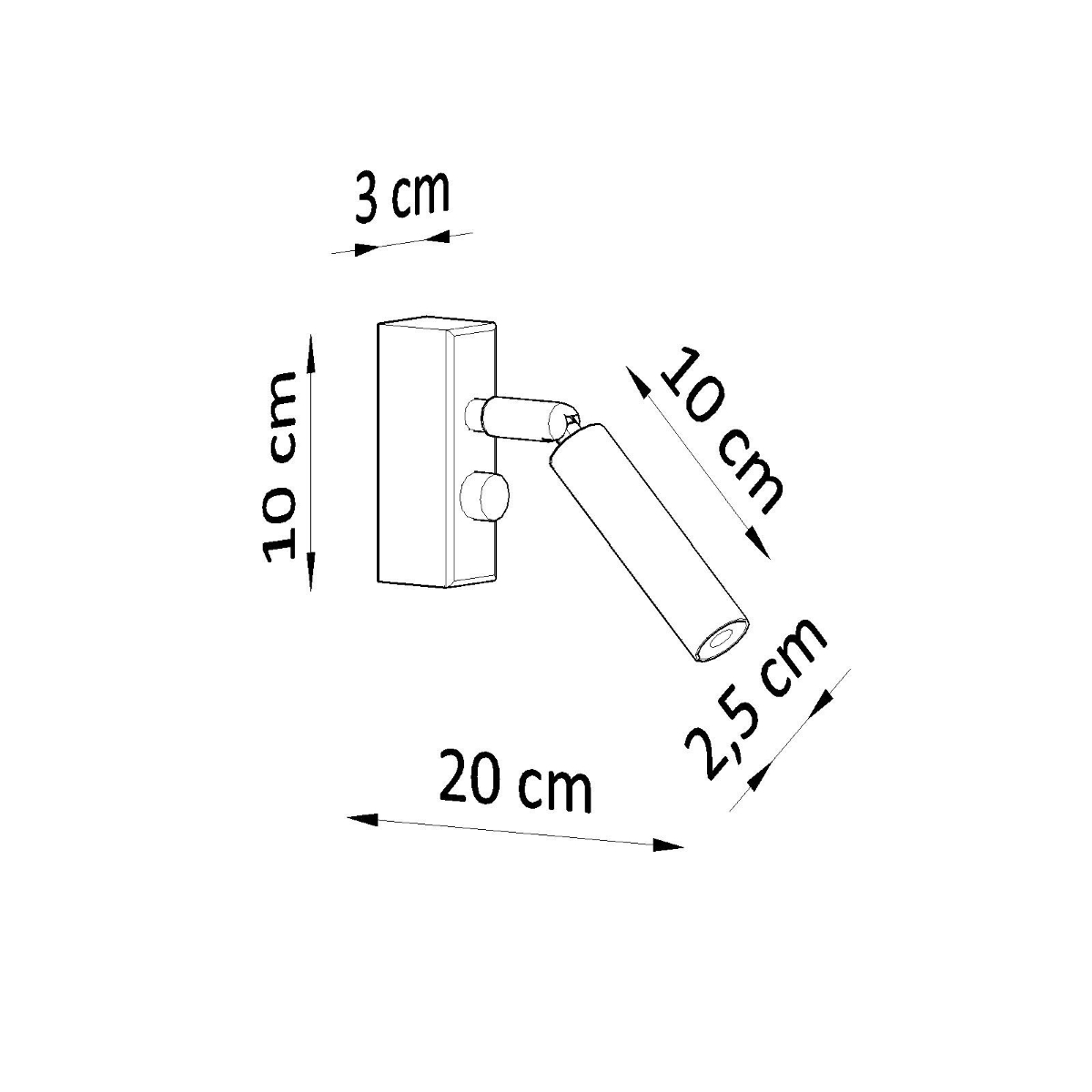 Wall lamp EYETECH 1 white