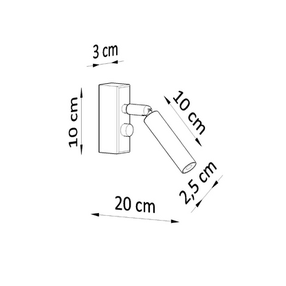 Wall lamp EYETECH 1 white