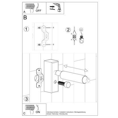 Wall lamp EYETECH 1 white