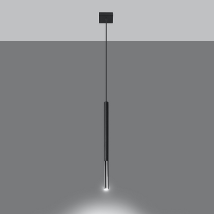 Pendant lamp MOZAICA 1 black/chrome