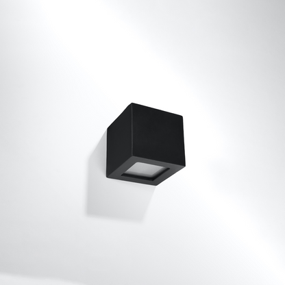 Wall lamp ceramic LEO black