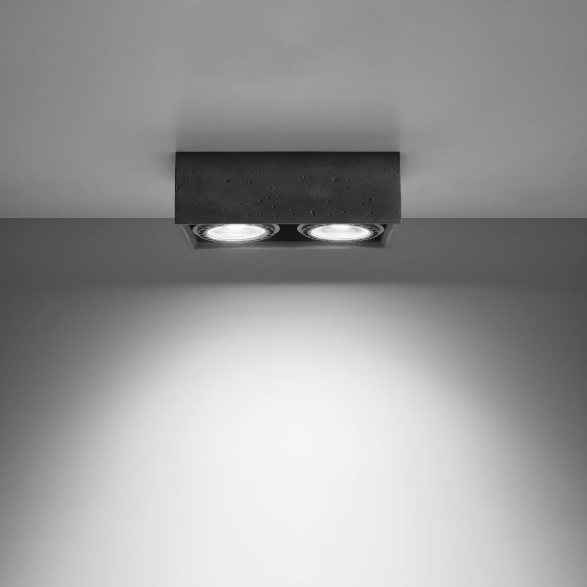 Ceiling lamp QUATRO 2 concrete