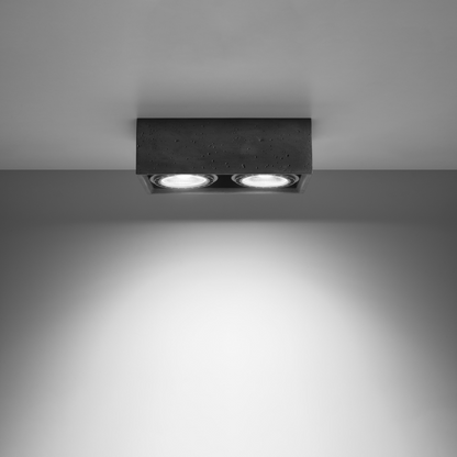 Ceiling lamp QUATRO 2 concrete