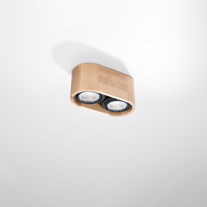 Ceiling lamp BASIC 2 natural wood