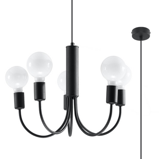 Chandelier PICCOLO 5 black