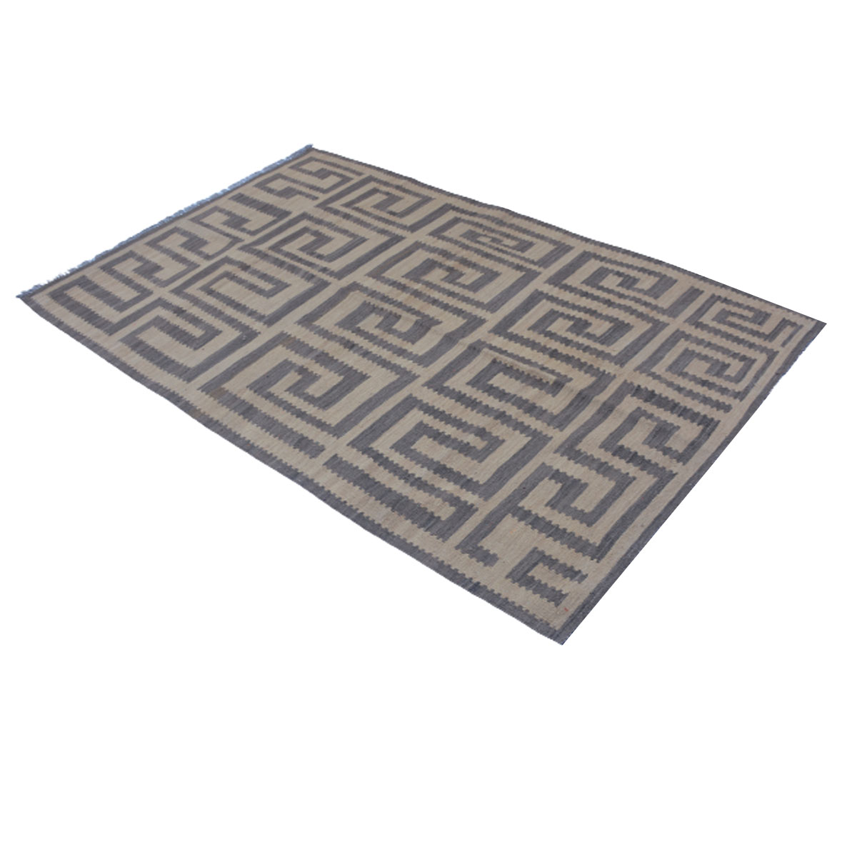 Modern Dark Grey Kilim Rug