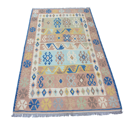 Modern Cascade  Kilim Rug