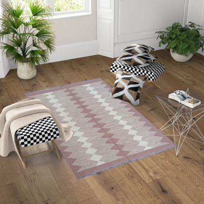 Modern Cotton Seed Kilim Rug