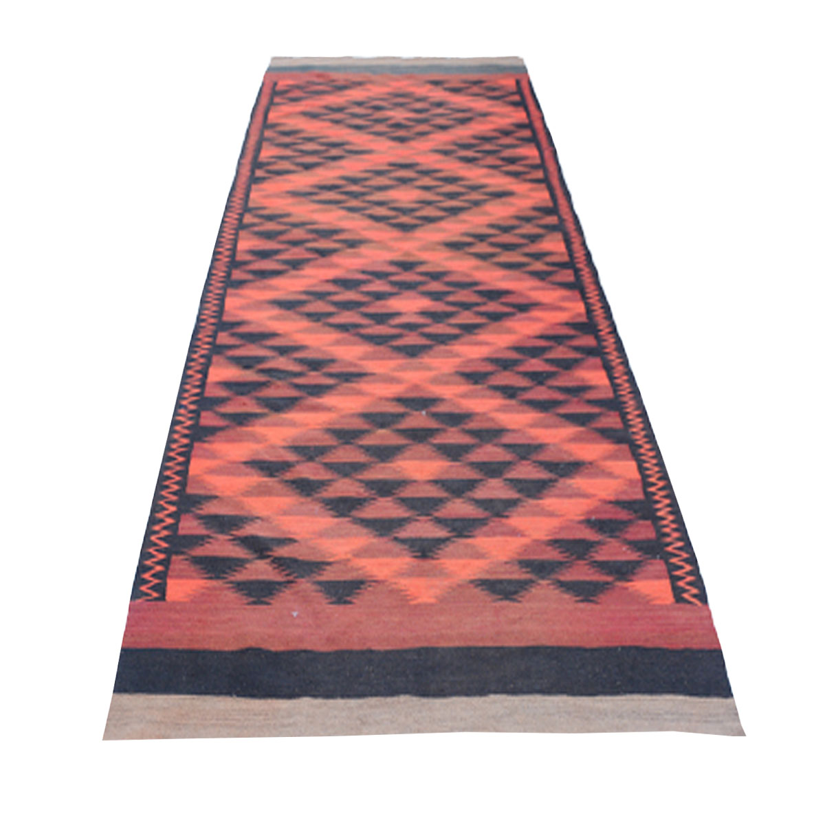 Vintage Ebony Clay  Woolen Rug