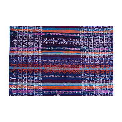 Baluch Soumak Wine Berry Vintage Rug