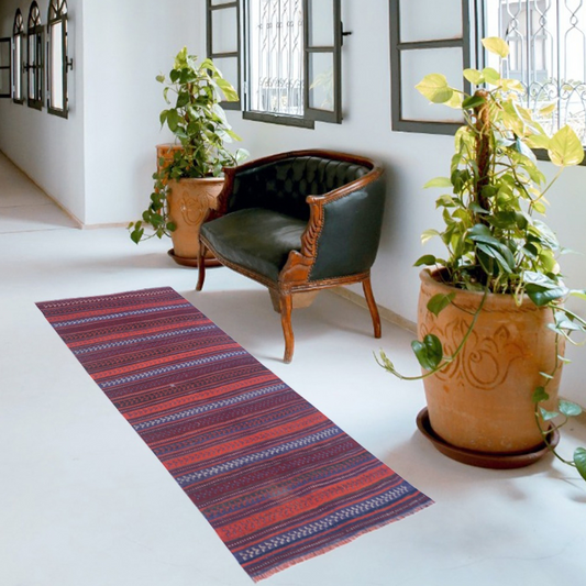 Baluchi Copper Rustic Woolen Runner