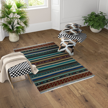 Soumak Multicolor Kilim Rug