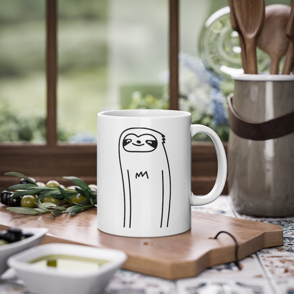 Cute Sloth funny mug, white, 325 ml / 11 oz Coffee mug, tea mug for kids