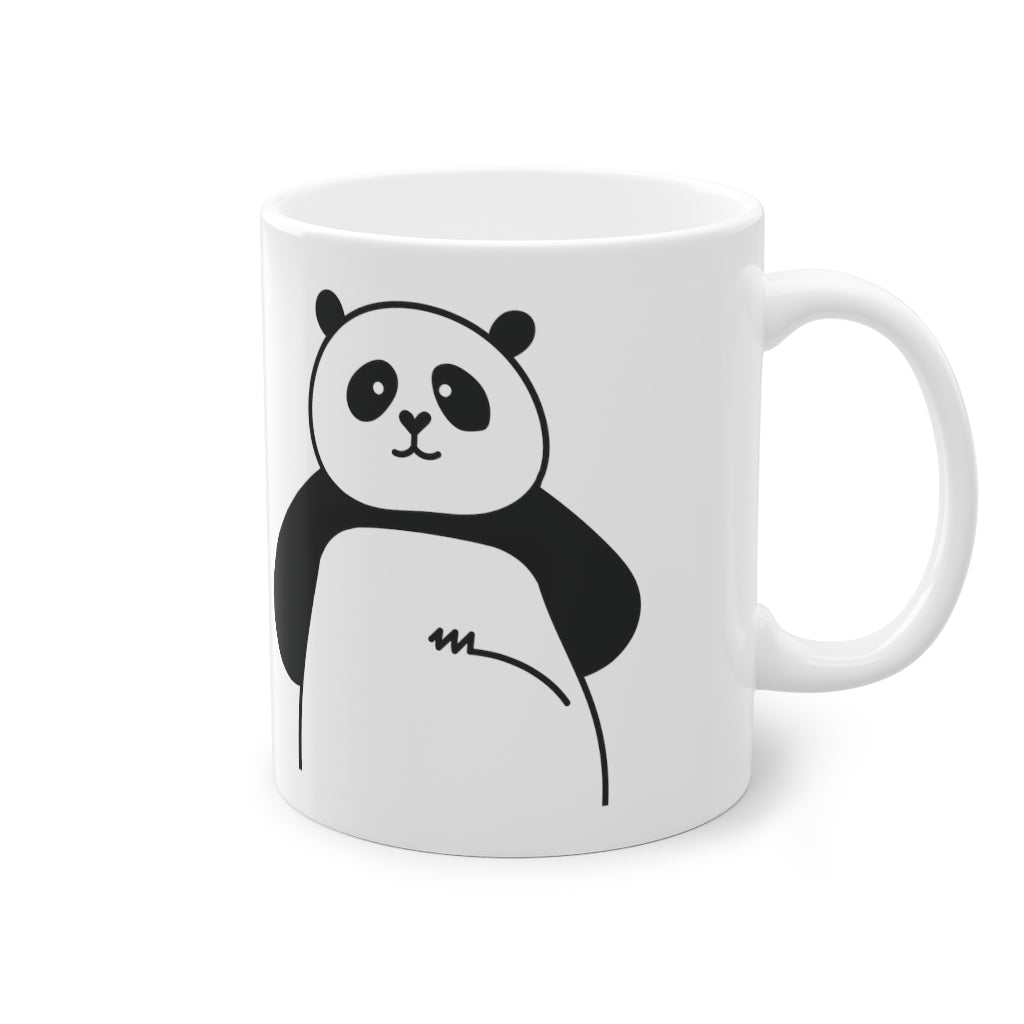 Cute Panda mug funny bear mug, white, 325 ml / 11 oz Coffee mug, tea mug for kids