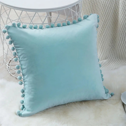 Velvet Cushion Cover Aqua